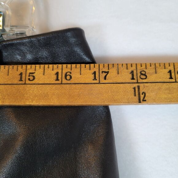 Wilsons Leather Womens Pelle Studio Cropped Pants Size 12 Black Rock Moto Grunge - Picture 5 of 8